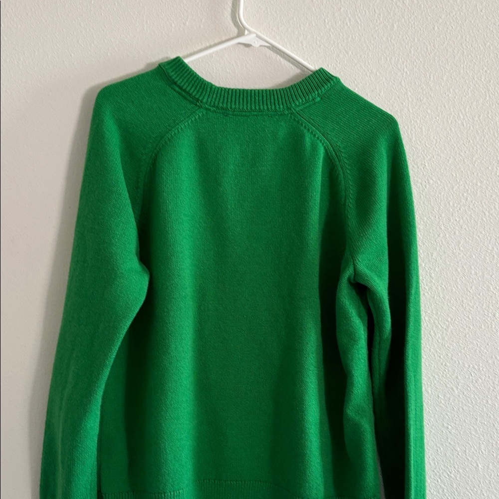 Tommy Hilfiger Green Crewneck Sweater with Black 'Tommy' Script - Picture 4 of 4
